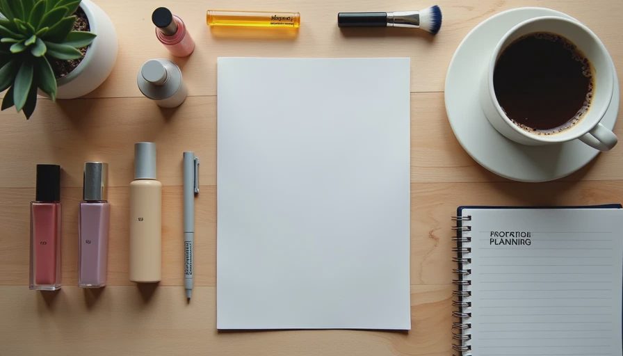 Minimalist desktop setup showcasing the balance of reliable boring beauty staples and exciting products.