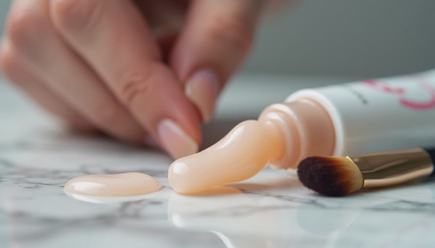 Close-up of clear gel primer textures squeezed on a clean surface for a product comparison.