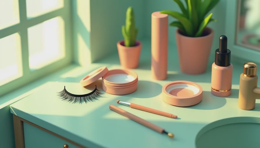 Visual context for duo lash glue